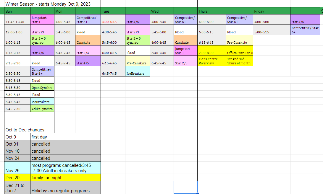 Winter 2023/24 Riverview Skating Club (NB)